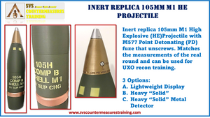 M833 Shell Inert Replica 105mm M1 HE