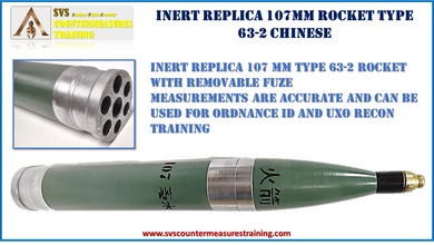 Inert replica Chinese 107mm Type 62-3 Rocket