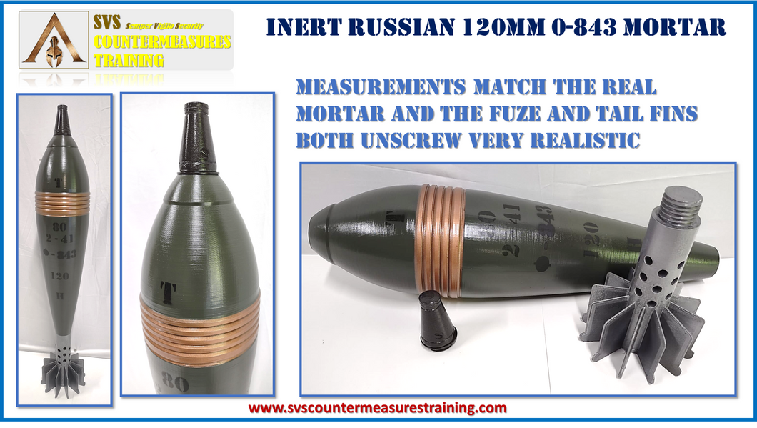 Inert Replica 120 mm Mortar USSR 0-843
