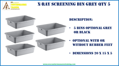 X-Ray Screening Bins (Quantity 5)