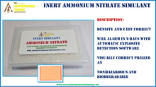 INERT Ammonium Nitrate X-Ray Accurate Explosive Simulant