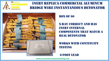Inert Replica Commercial Aluminum Detonator Blasting Cap x-ray correct. Box 50