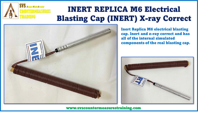 Inert Replica M6 Detonator Blasting Cap x-ray correct.