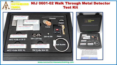 NIJ 0601-02 Walk Through Metal Detector Testing Kit