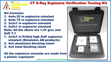 Aviation CT X-Ray Explosive Detection Verification Testing Kit