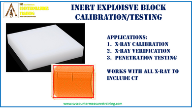Inert Explosive Testing Block Simulant