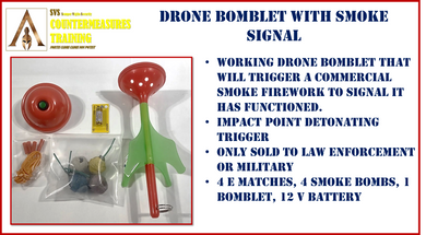 Inert Drone Bomblet with Smoke Penalty
