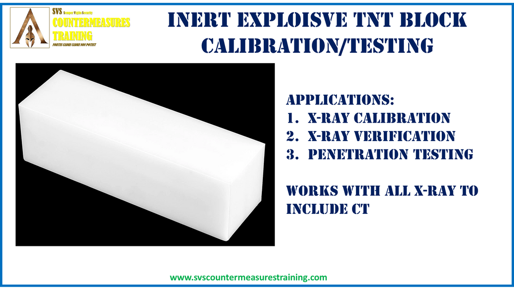 Inert TNT Block Simulant x-ray testing