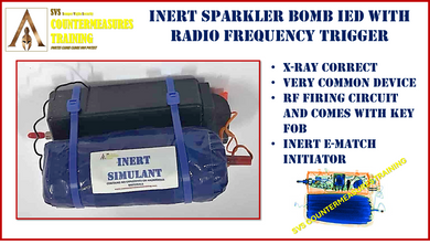 Inert Sparkler IED with RF firing system