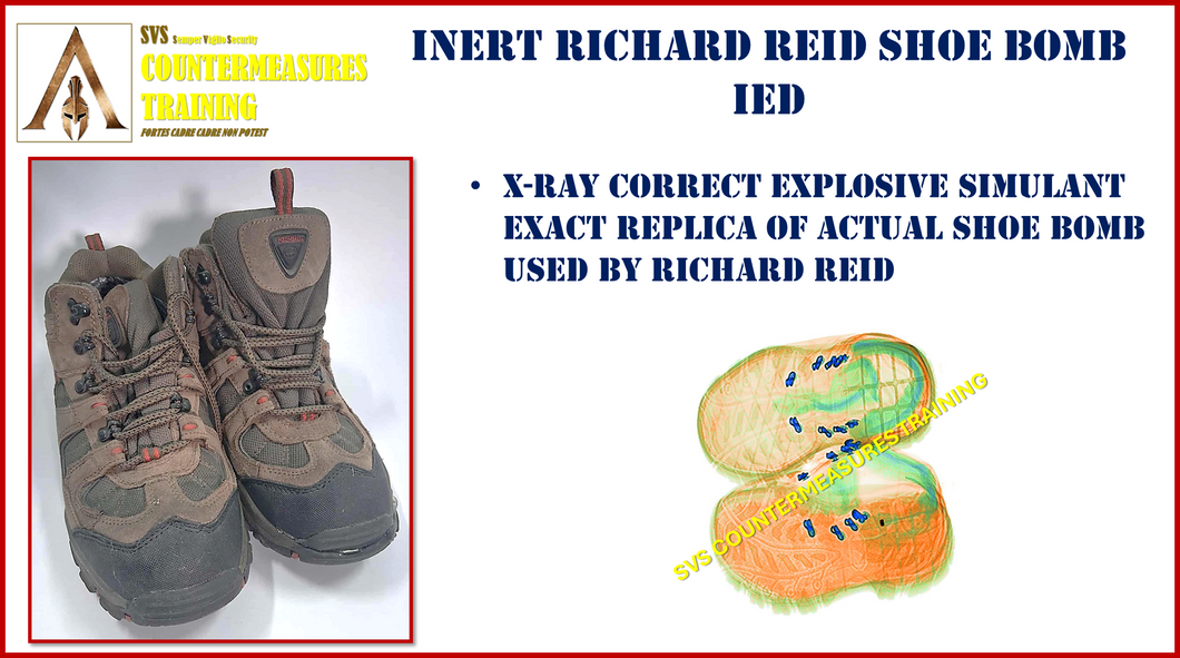 Inert Shoe Bomb IED Richard Ried