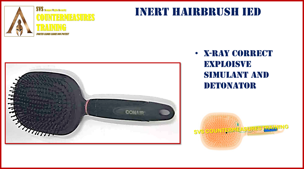 Inert Hairbrush IED Large