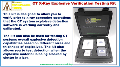 Aviation CT X-Ray Explosive Detection Verification Testing Kit