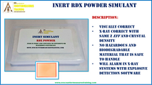 INERT RDX Powder Explosive X-Ray Accurate Explosive Simulant