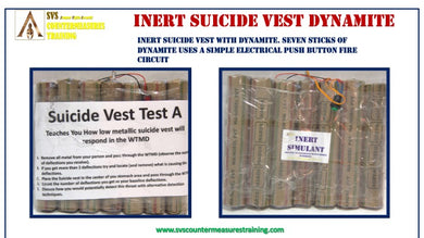 INERT SUICIDE VEST DYNAMITE with no fragmentaion