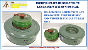 Inert Replica USSR TM-72 Landmine with MVN-80 Fuze