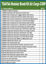 FAA/TSA Modular Bomb Training Kit (CSSP Air Cargo)