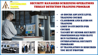 Security Managers Screening Operations Threat Detection Training Program