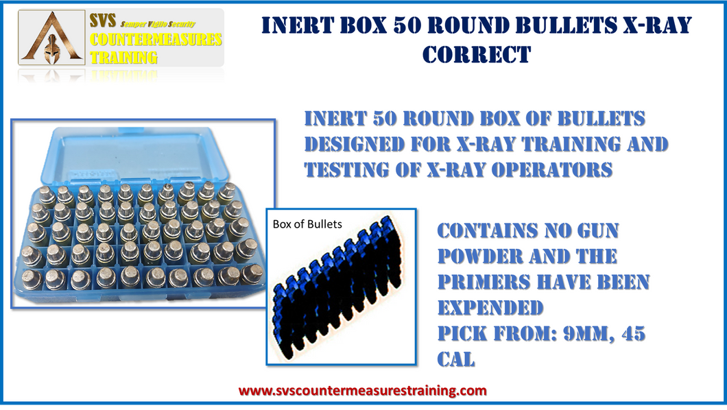 Inert 50 round box of bullets