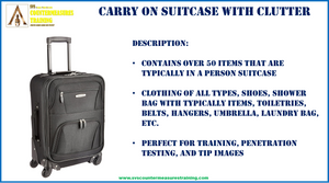 Carry-on Suitcase with Clutter