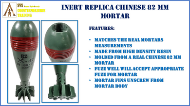 Inert Replica 82 mm Mortar Chinese Type 53