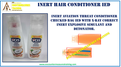 Inert Aviation Threat Hair Conditioner IED set (Copy)