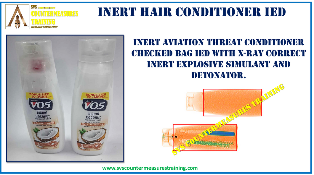 Inert Aviation Threat Hair Conditioner IED set (Copy)