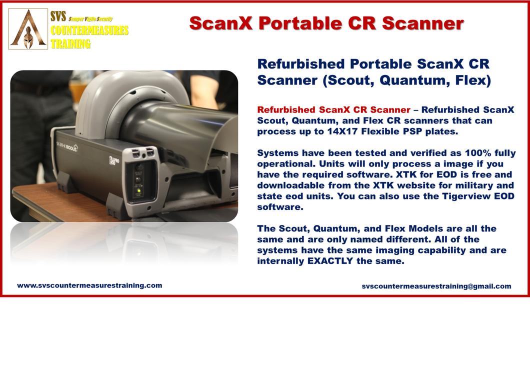 ScanX CR Scanner Refurbished