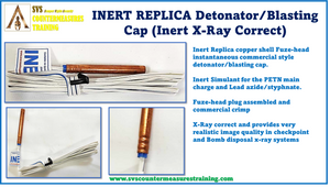 Inert Replica Commercial Copper Fuzehead Detonator Blasting Cap x-ray correct.
