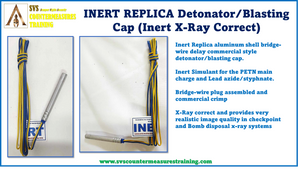 Inert Replica Commercial aluminum delay Detonator Blasting Cap x-ray correct.
