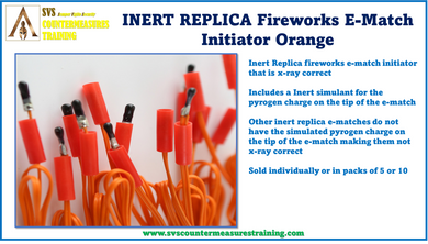 Inert Replica E-Match Fireworks ignitor x-ray correct.