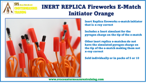Inert Replica E-Match Fireworks ignitor x-ray correct.