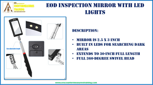 EOD Mini inspection Mirror with LED Light