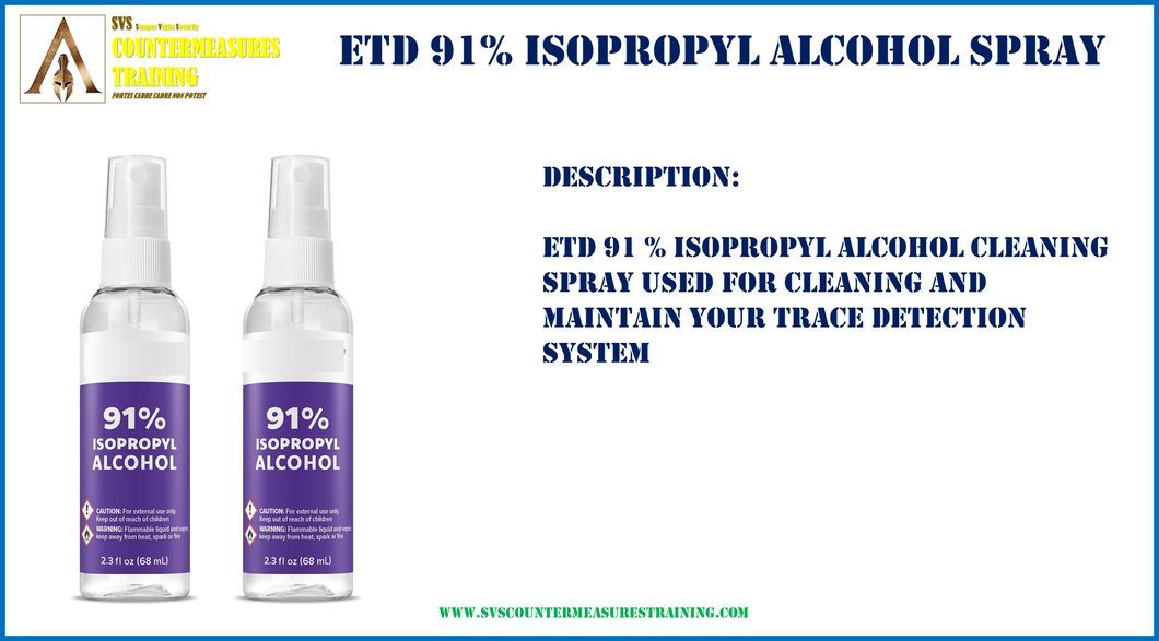 ETD 91% alcohol cleaning spray
