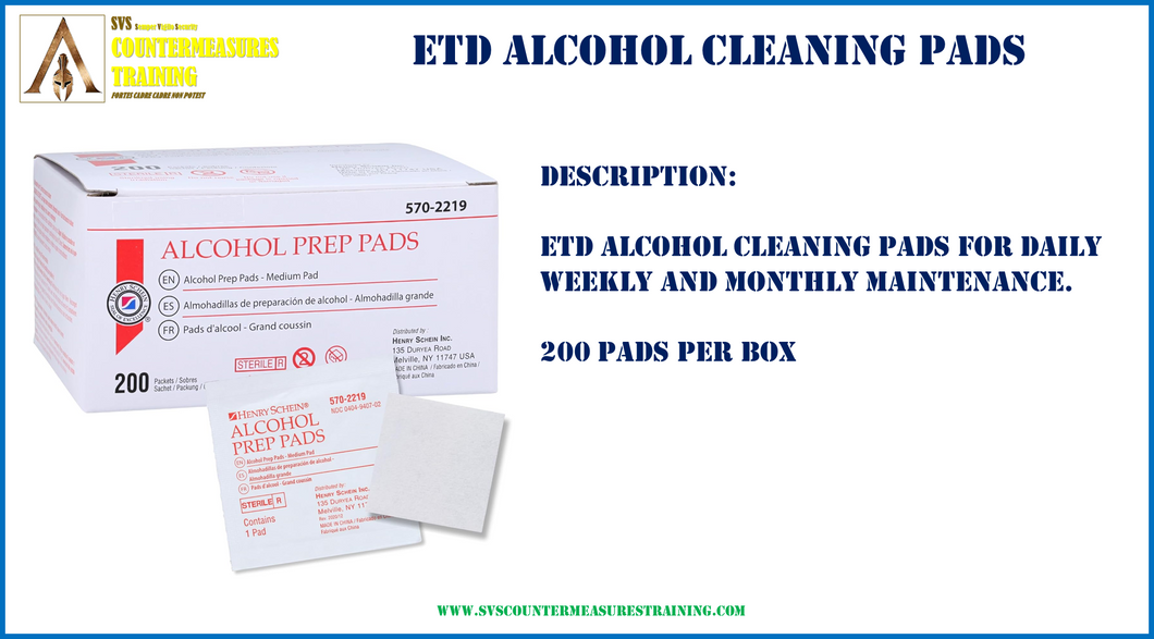 ETD alcohol cleaning pads