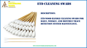 ETD cleaning swabs wood
