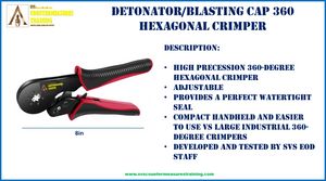 EOD Detonator Blasting Cap Crimper 360 degree