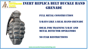 Inert Replica MK II Hand Grenade Belt Buckle