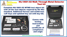 NIJ 0601-02 Walk Through Metal Detector Testing Kit