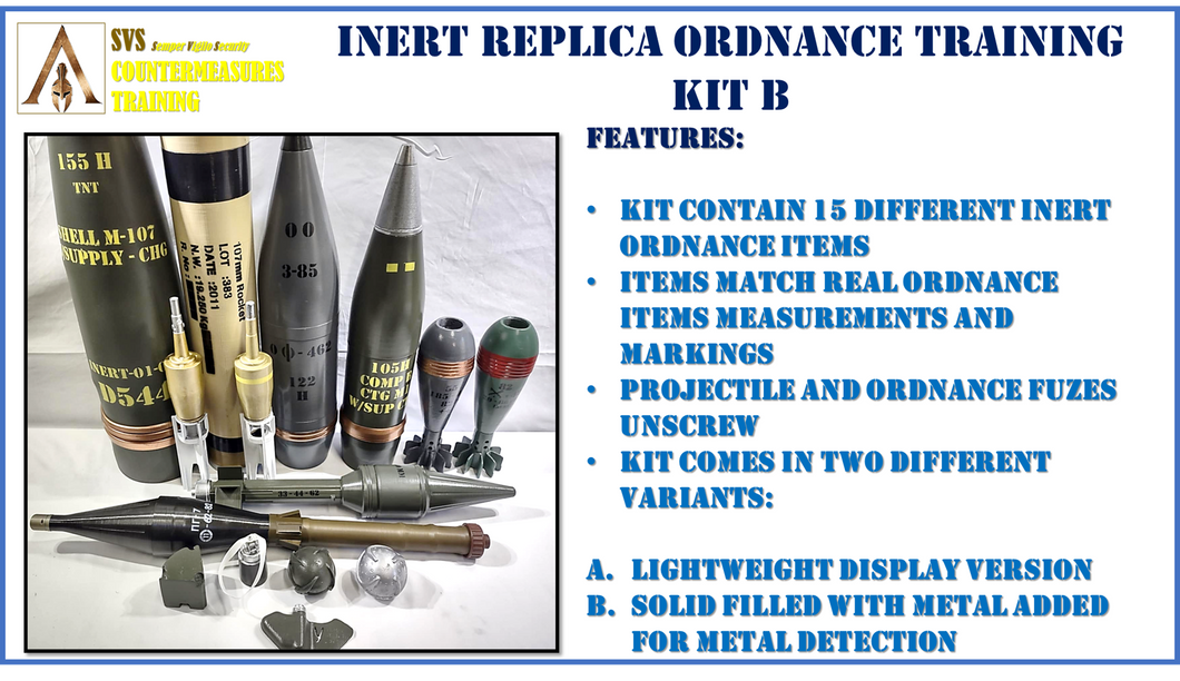 Inert Replica Ordnance Training Kit B