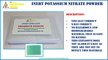 INERT Potassium Nitrate X-Ray Accurate Explosive Simulant