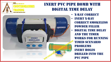 Inert PVC Pipe Bomb IED Digital Time Delay