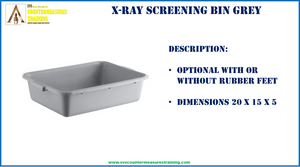 X-Ray Screening Bins Quantity 5 (Rubber Feet)