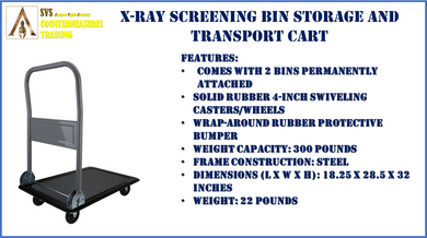 X-Ray Screening Bin Transport and Storage Cart