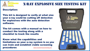 X-Ray size cut off test kit