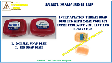 Inert Aviation Threat Soap Dish IED set