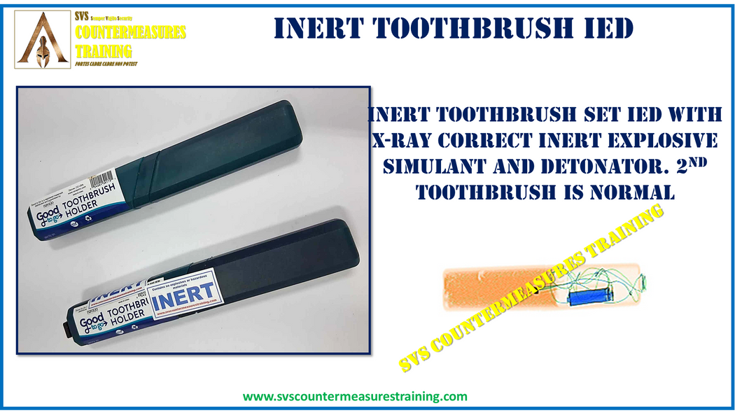 Inert Aviation Threat Toothbrush IED set