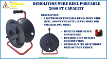 EOD Demolition wire reel with connectors (optional blasting wire added)