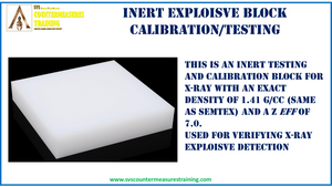 Inert Explosive Testing Block Simulant