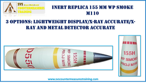 Inert Replica 155mm projectile WP D550 Smoke
