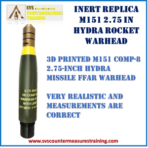 2.75 Rockets Types Inert Replica 2.75 in HYDRA Rocket warhead